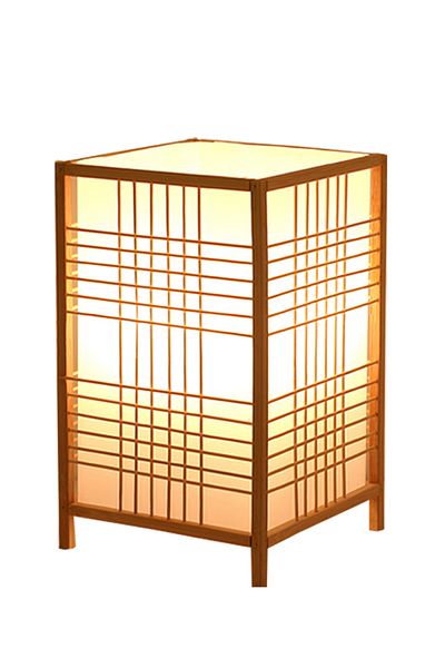 Choice Bamboo Weaving Bamboo Handicrafts Minimalist Bedroom Study Desk Small Book Lamp bedside table des...
