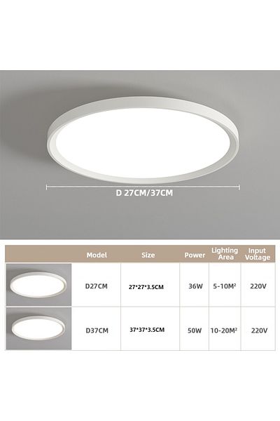 IRALAN Neutral Light 27cm White Modern Led Ceiling Light Bathroom Waterproof Ceiling Light Ac 220v Bedroom