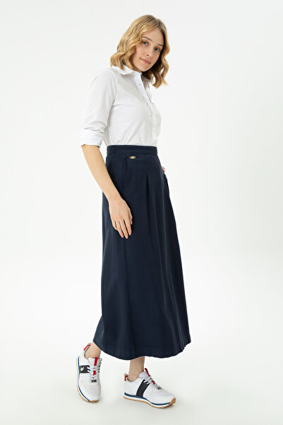 U.S. Polo Assn. Women's Navy Blue Woven Skirt 50276018 -Vr033