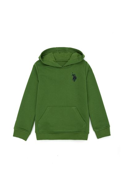 U.S. Polo Assn. Green Hooded Children's Sweatshirt - 50276086 -Vr054