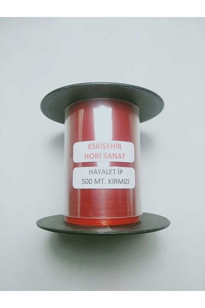 Eskişehir hobi sanat 500 Meters Red Ghost Rope 0.10 mm Fish Tape