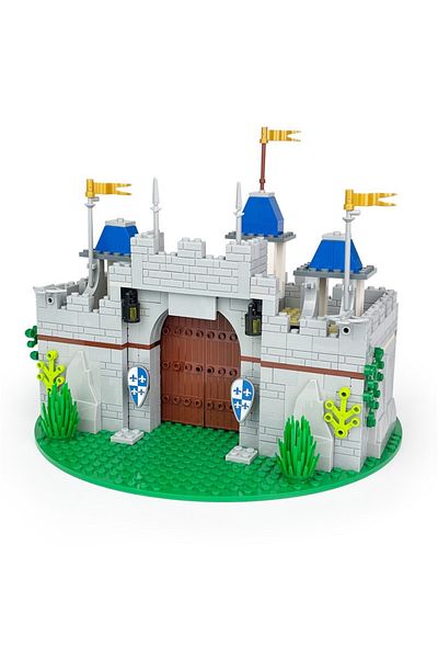 Choice Grey 468pcs Medieval Castle Modular Buildings, Creative Construction Castle Building Blocks Sets Bri