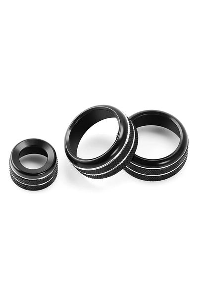 Choice Black Car Air Condition/audio Volume Control Knob Trim Ring Accesories Fit For Bmw 1 2 3 3gt 4 X1