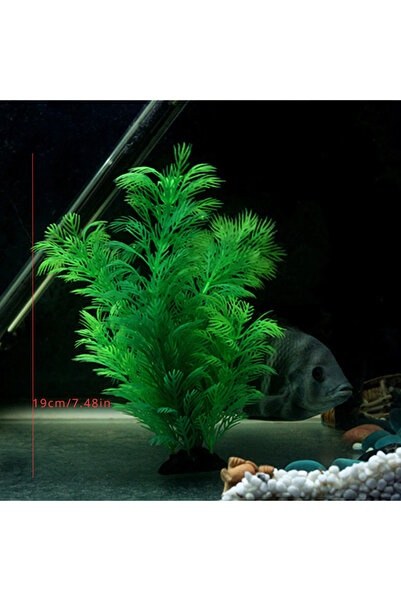 Choice نباتات محاكاة حوض السمك 19 سم، أعشاب مائية اصطناعية، نباتات مائية للزي...