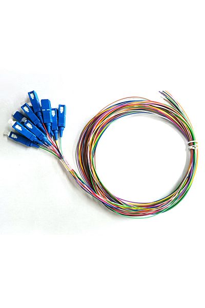 Choice 12c Scapc1.2m 2set 2set/10sets 12core Scapc Fiber Optic Pigtail Simplex 0.9mm 9/125 Single Mode Sm S