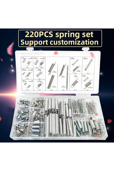 Choice 220pcs Set 220pcs Compression Spring Set Assortment Kit Electrical Hardware Torsional And Extension