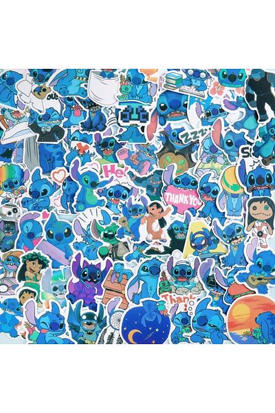 Choice 100pcs 100pcs Disney Stitch Stickers Anime Decal Skateboard Laptop Motorcycle Guitar Cute Kawaii Car