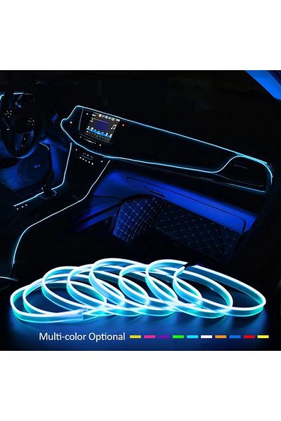 Choice 5M EL Wiring Neon Strip with USB LED Car Interior Decoration Light DIY Flexible Ambient Light Car...