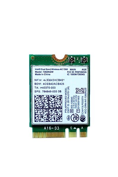 Choice 7260ac 7260ac بطاقة شبكة لاسلكية بتقنية بلوتوث 4.0 وواي فاي ودونجل واي فاي Ngff M.2 802.11ac ثنائي النطاق 2.4 جيجاهرتز