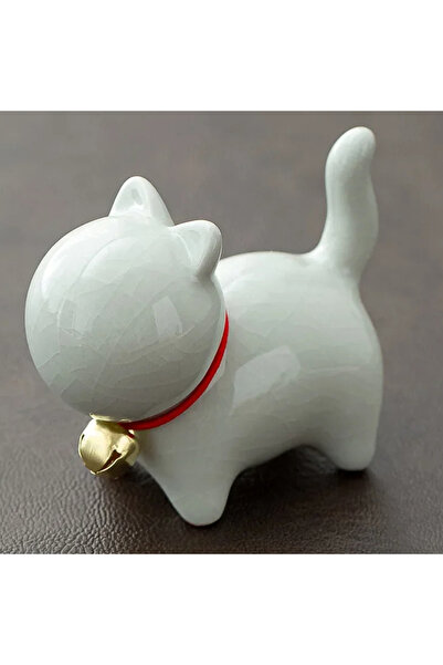 Choice3 زينة قطة صغيرة لطيفة من السيراميك الأبيض الإبداعي، منظر طبيعي مصغر، ح...