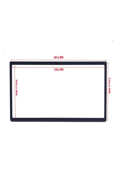 EAFC White Universal Car Stereo Radio Panel Plate Frame 2 Din 100 Mm/3.94 Inch Radio Frame Fascia Re