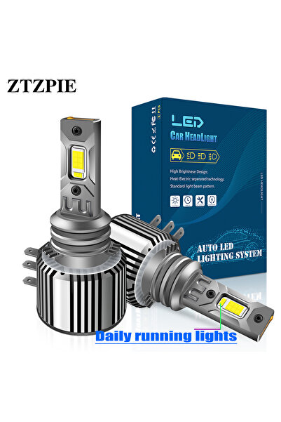 Choice مصباحان أماميان LED للسيارة H15 بتقنية كانبوس، 6000 كلفن، من إنتاج ZTZPIE، بقوة 380 واط وشدة إضاءة 90000 لومن، يعملان بنظام كانبوس.