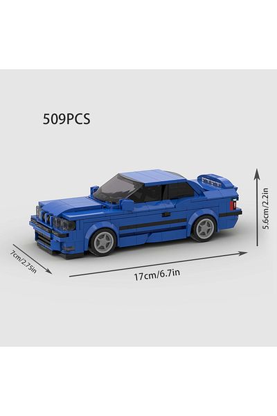 Choice M10451 City Speed Champions Sport Car Rally M3 E36 Moc Vehicle Building Blocks Diy Supercar Racing R