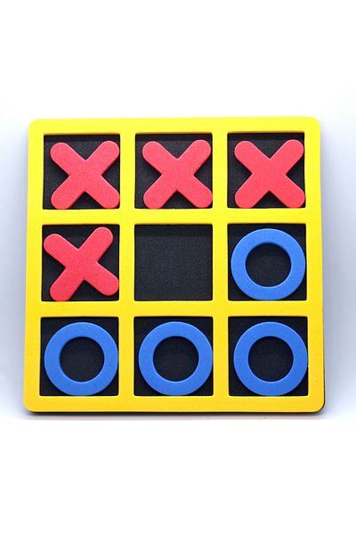 Choice مجموعة واحدة من لعبة الطاولة Tic Tac Toe المصنوعة من مادة إسفنجية ناعمة من مادة EVA باللون الأصفر