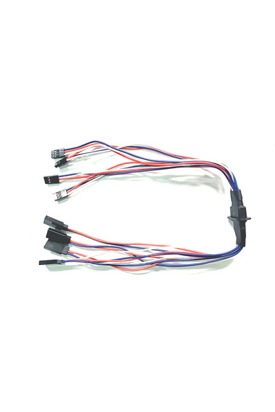 Choice 4 servo wire 1M 1F MPX 8 Pins Flange Mounted Male Female Multi Wire Du...