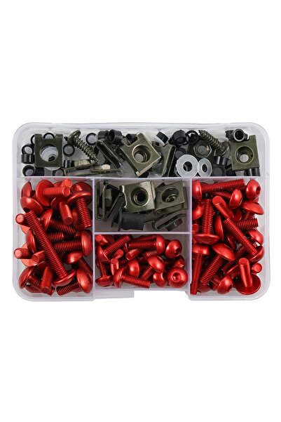 Choice3 Red 177PCS Body Screws Nut For BENELLI TRK 502X 502C BN 125 125 KYMCO...