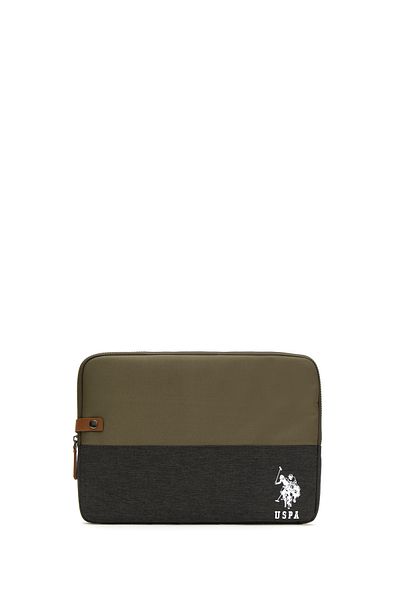 U.S. Polo Assn. حقيبة كمبيوتر محمول كاكي 50299334 -vr027