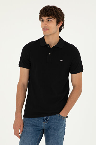 U.S. Polo Assn. Men's Black Basic T-Shirt -Vr046