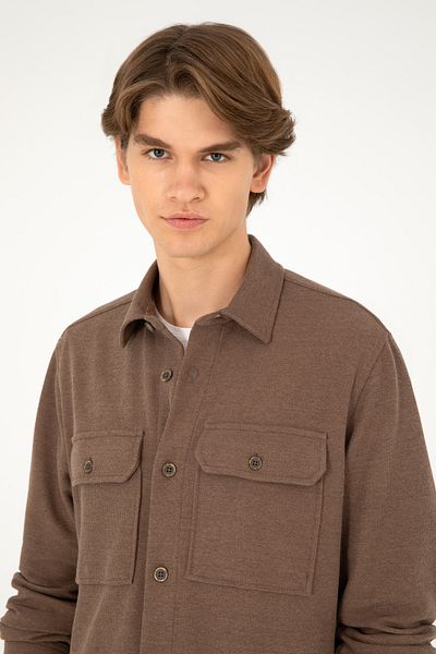 U.S. Polo Assn. Men's Beige Knitted Shirt 50299662 -Vr011