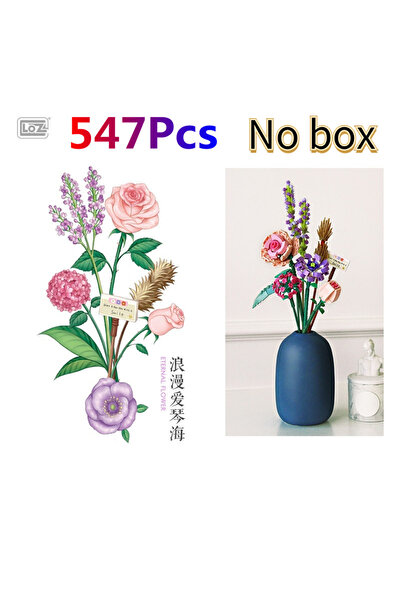 Choice JM81-1657-بدون صندوق، أفكار تقنية، باقة زهور، مكعبات بناء، تصميمات مبت...