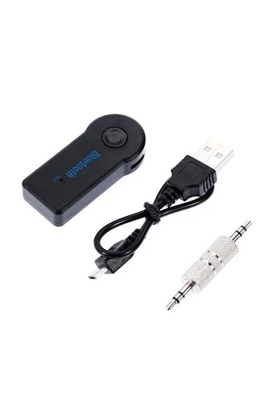 Choice جهاز استقبال صوت بلوتوث V4.1 أسود من Vikefon، محول بلوتوث Aux 3.5 مم ستيريو، مشغل MP3، Ca