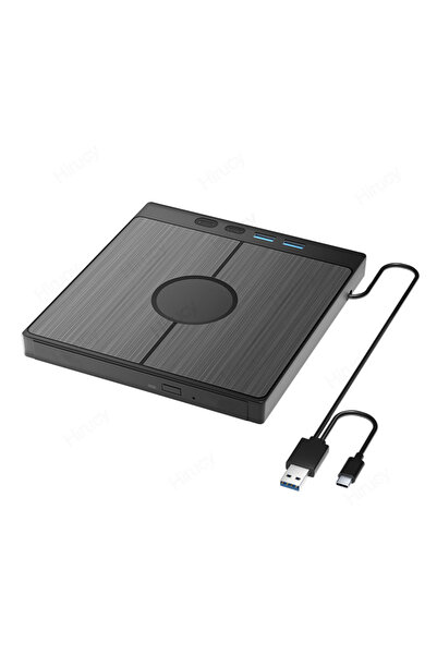 Choice D-PTKL 7 في 1 USB 3.0 Type C محرك أقراص ضوئية خارجي CD DVD RW مشغل DVD وقارئ متعدد الوظائف