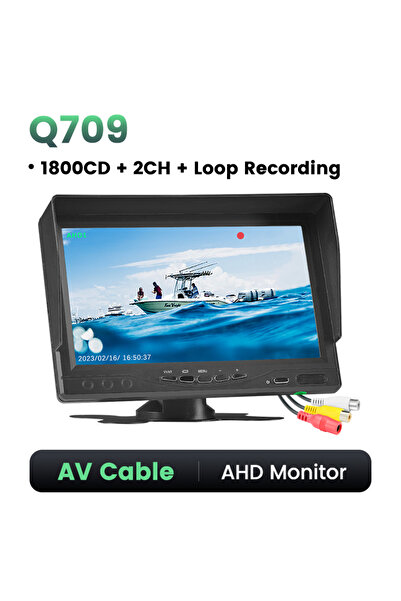 Choice1 AV Cable Q709 GreenYi 7" Quantum Dot IPS QLED Display AHD DVR Monitor...