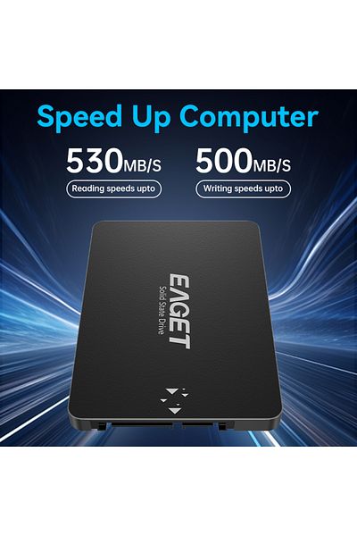 Choice محرك أقراص الحالة الصلبة الداخلي Eaget Sata Iii SSD مقاس 2.5 بوصة، سعة 240 جيجابايت - S205، 120 جيجابايت، 240 جيجابايت، 480 جيجابايت، حتى 530 ميجابايت/ثانية