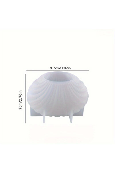 Choice1 L Mold 1pc 3D Shell Silicone Scented Candle Mold for DIY Aromatherapy...