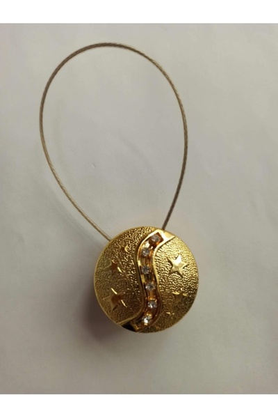 NİVEMESHOME Στρογγυλή πόρπη κουρτίνας Nivemeshome Tropez Gold