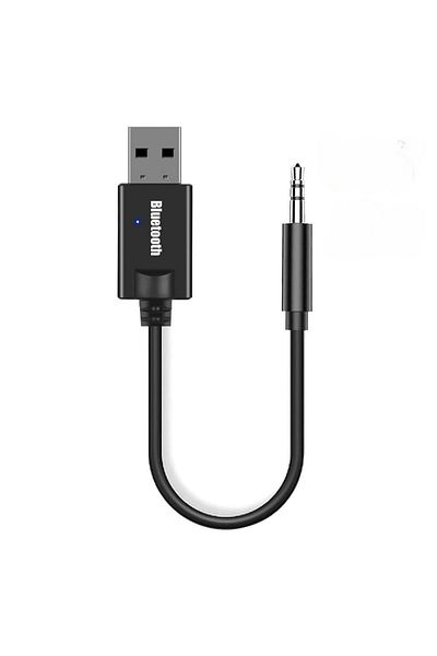 Choice مجموعة جهاز استقبال الصوت للسيارة بتقنية البلوتوث 5.0 باللون الأسود بمقبس 3.5 مم ومدخل Aux وUSB لاسلكي للموسيقى الاستريو
