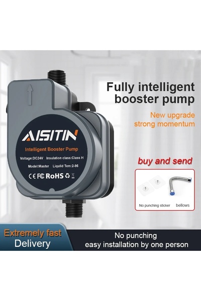 Choice1 مضخة معززة أوتوماتيكية مطورة حديثًا بقدرة 180 واط و24 فولت، لون رمادي...