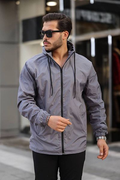 YUNED Hooded Raincoat with Zipper