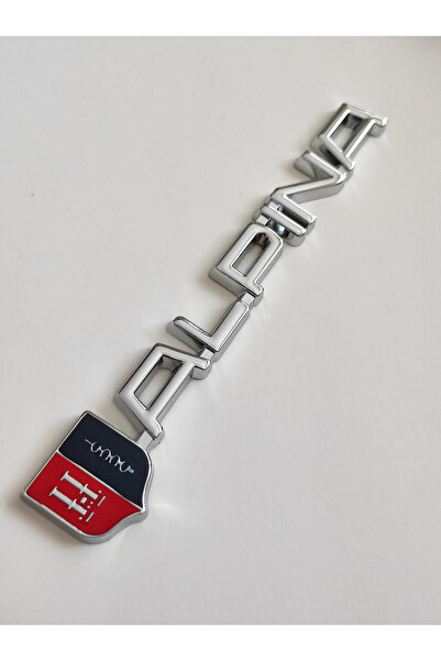 vagparts شعار شارة حروف Bmw Alpina للأمتعة (كروم)