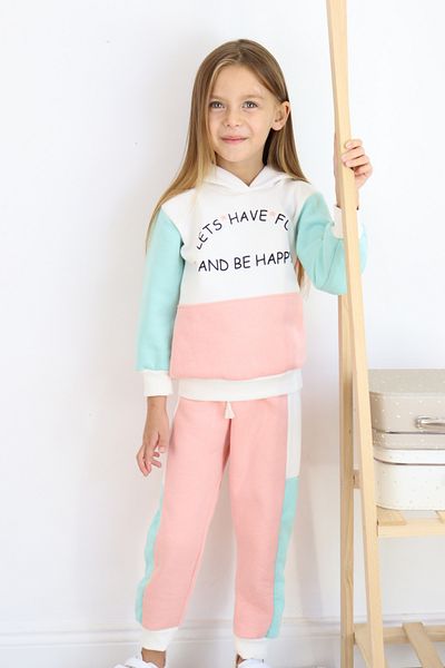 Harika KIDS Σετ φόρμας για κορίτσια με 3 κλωστές, χοντρό ύφασμα, τεμαχισμένο μοντέλο