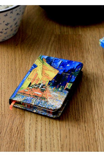 Nova Crafts Van Gogh Cafe Terrace at Night Work Themed Mini Notebook / Note Holder