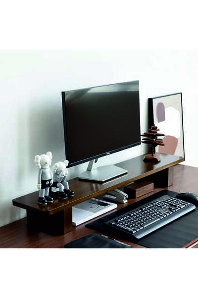 Tiydem Solid Natural Wood Monitor Riser Monitor Stand Monitor Stand (90X25 cm)