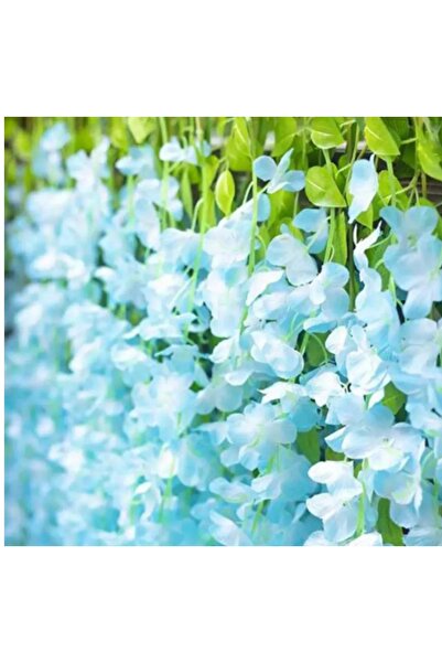 YASİMA 12 Dallı mavi sarkan Akasya Balkon Nişan Düğün Dekor