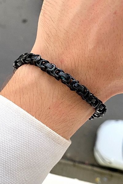 TAKIPORT Luxury Colorfast Men's Steel Bracelet