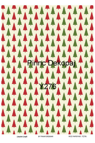 LİNEART ورق ديكوباج نحاسي بنمط عيد الميلاد Lineart رقم: Y276 - 29x42 سم