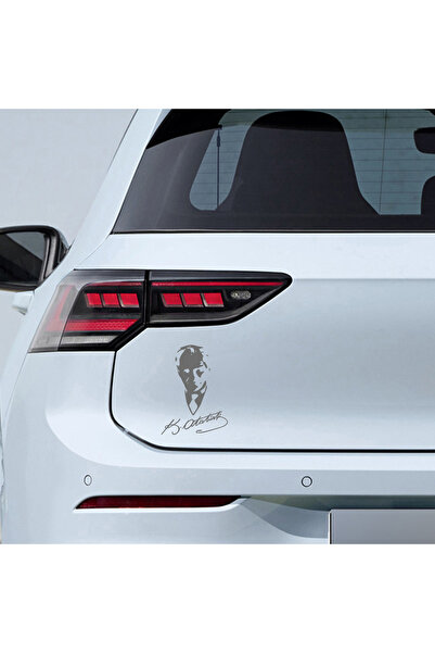 Sönmez Sticker Atatürk İmza Sticker - Atatürk Sticker - Oto Sticker - Araba S...