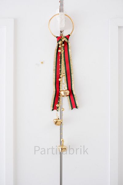 Partifabrik Christmas Door Fireplace Wall Ladybell with 20cm Ribbon