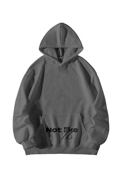 GlowUP Kendrick Lamar Not Like Us Printed - Oversize Hooded Unisex Hoodie with Kangaroo Pocket