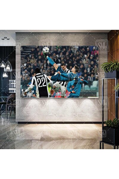SML TABLO Cristiano Ronaldo Rövaşata Şut Efsane Futbolcu Bicycle Kick Futbol ...