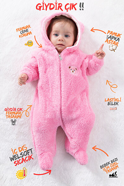 Baby Animals حقيبة نوم للأطفال البنات والأولاد من Welsoft للجنسين - زي شتوي ل...