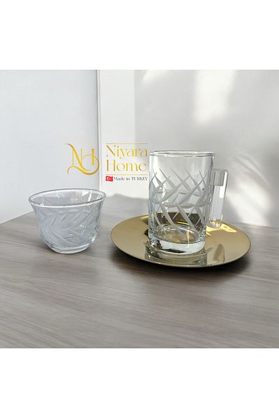 Paşabahçe 18 Piece Tea & Coffee Set