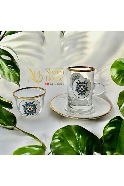Paşabahçe Luxury 18 Piece Tea & Coffee Set