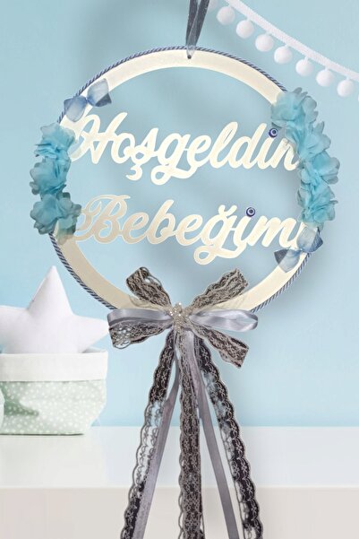 Tasarım Hoşgeldin Bebeğim Yenidoğan Kapı Süsü