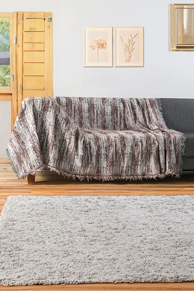 Rell Home 100% Cotton Luxury Non-Slip Sofa Cover| Sofa Shawl| Multi-Purpose Cover