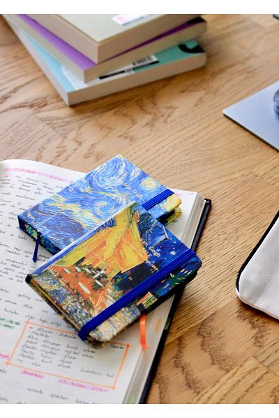 Nova Crafts Van Gogh Cafe Terrace at Night Work Themed Mini Notebook / Note Holder